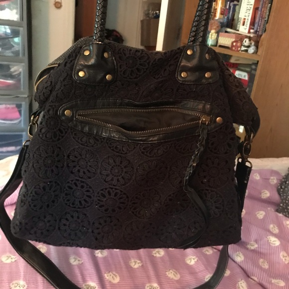 Mossimo Supply Co. Handbags - Black crochet satchel